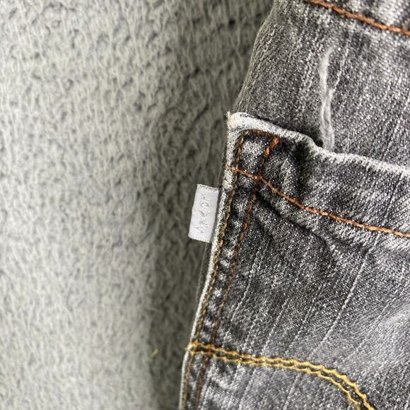 Vintage Levis SilverTab Jeans Mens 40x30 Gray Baggy Fit Distressed Y2k 90s Denim - Picture 7 of 16